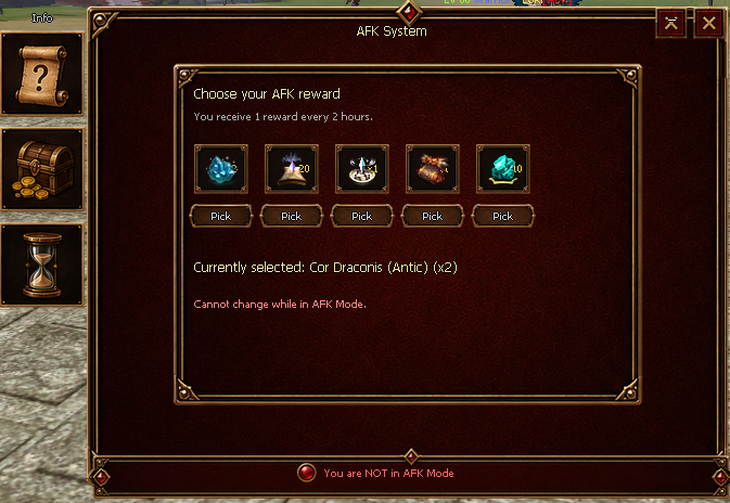Choose your AFK reward